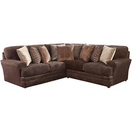 Two Piece Sectional with Track Arms