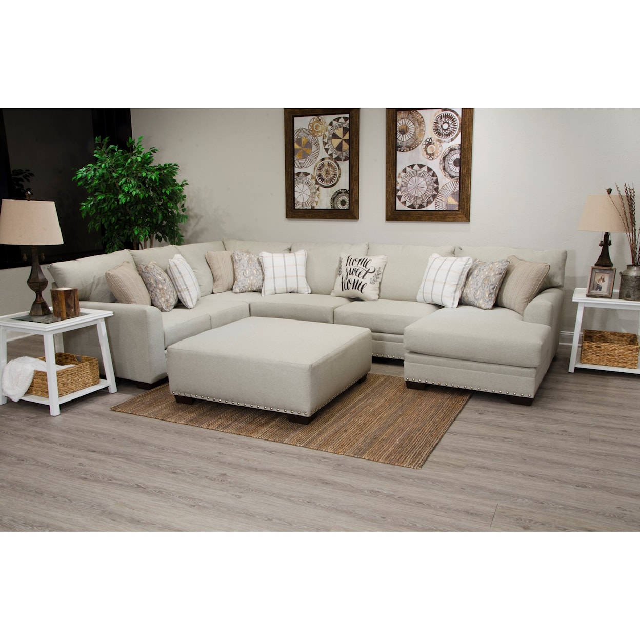 Jackson Furniture Middleton 3-Piece Sectional with Chaise