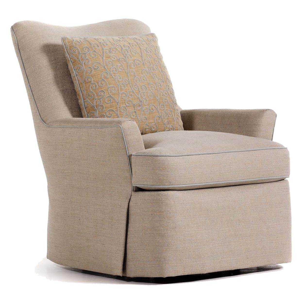 Jessica Charles Fine Upholstered Accents Durban Swivel Rocker