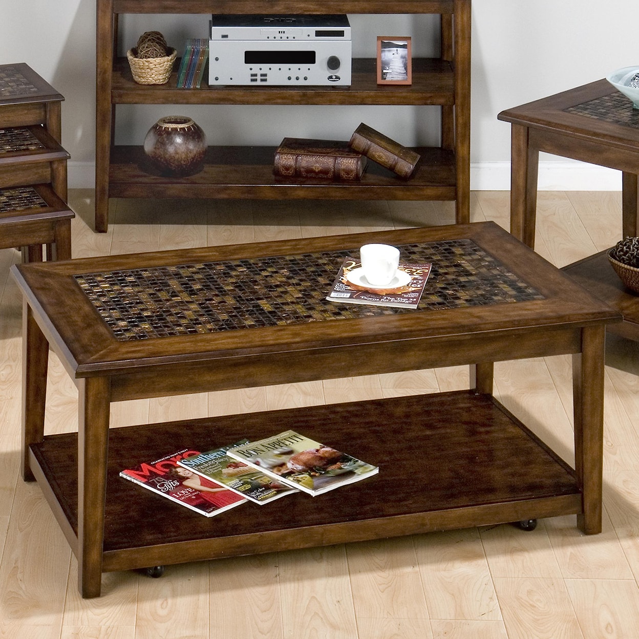 Jofran Baroque Brown Cog Hill Cocktail Table