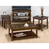 Jofran Baroque Brown 3-Piece Nesting Chairside Tables