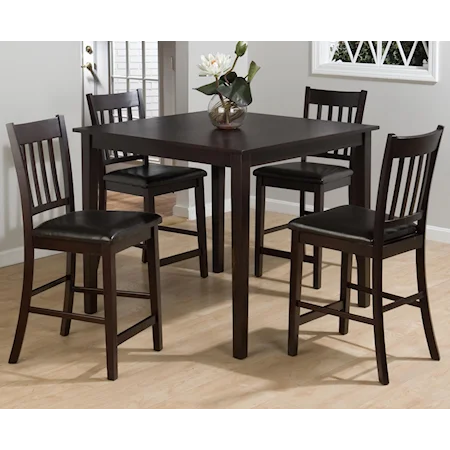 5-Piece Counter Height Table & Counter Chair Set