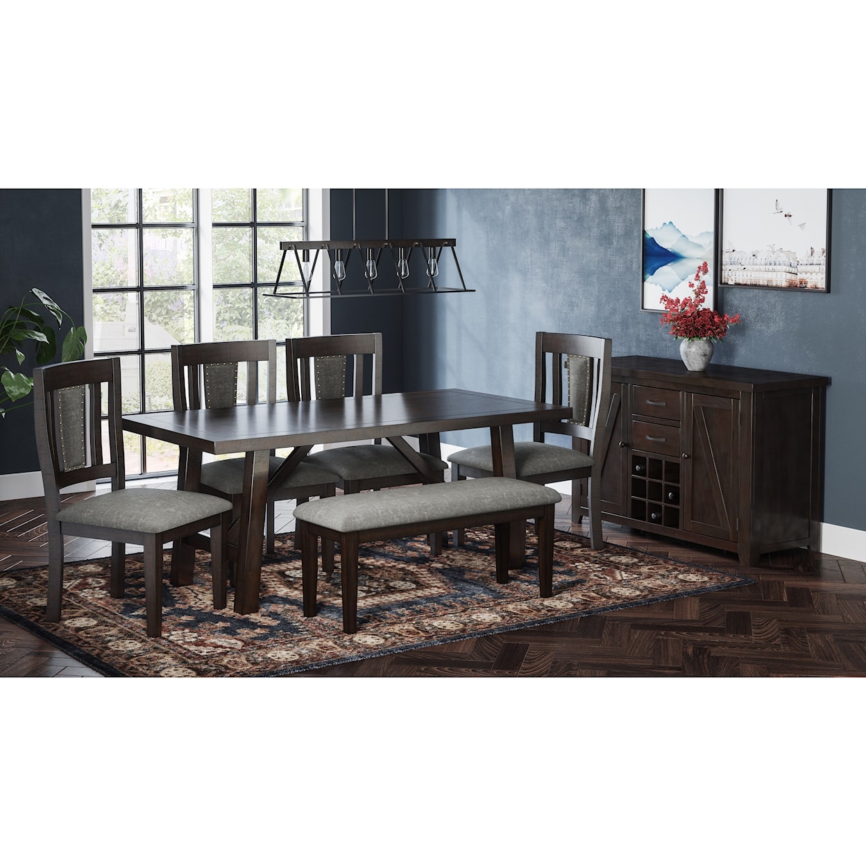 VFM Signature American Rustics Table and Chair Set