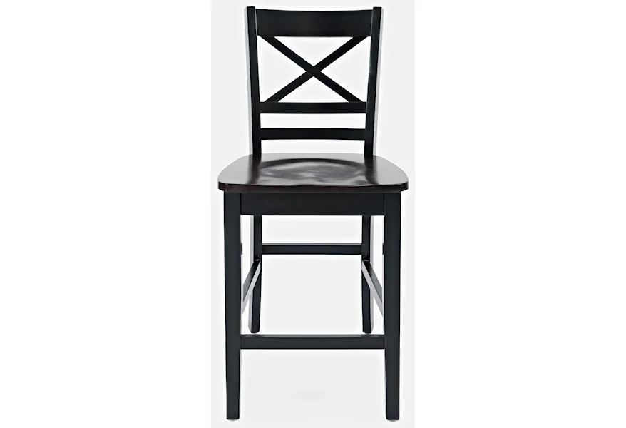 Asbury Park X-Back Stool by Jofran at Furniture and ApplianceMart
