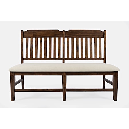 Bakersfield Transitional Upholstered Dining Bench