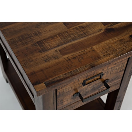 One Drawer Chairside Table