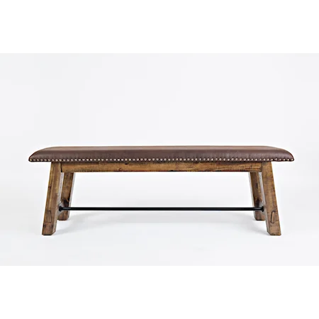 Bench with Upholstered Seat