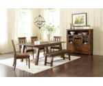 Jofran Cannon Valley Bench with Upholstered Seat