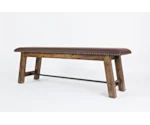 Jofran Cannon Valley Bench with Upholstered Seat