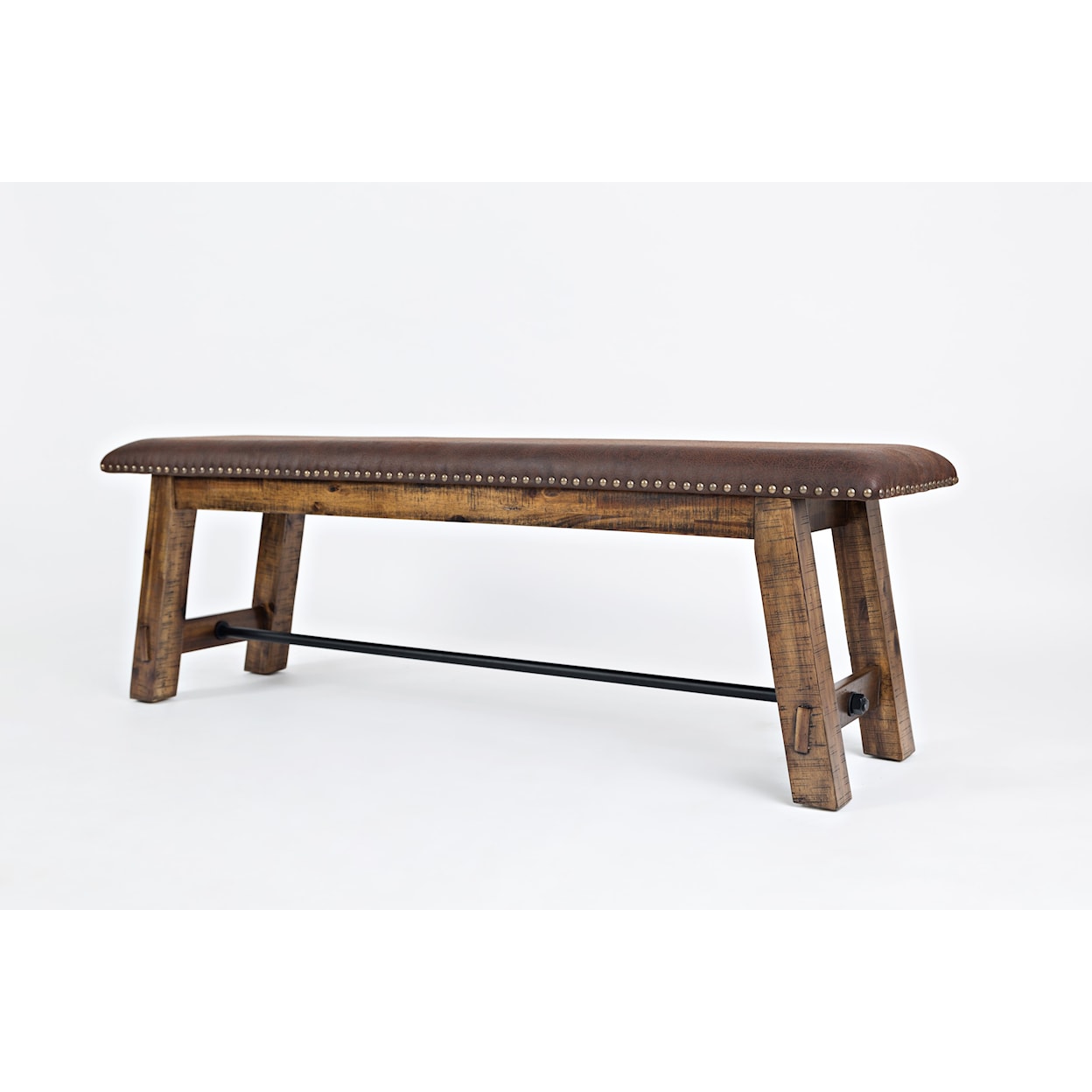 Jofran Cannon Valley Bench with Upholstered Seat