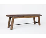 Jofran Cannon Valley Bench with Upholstered Seat