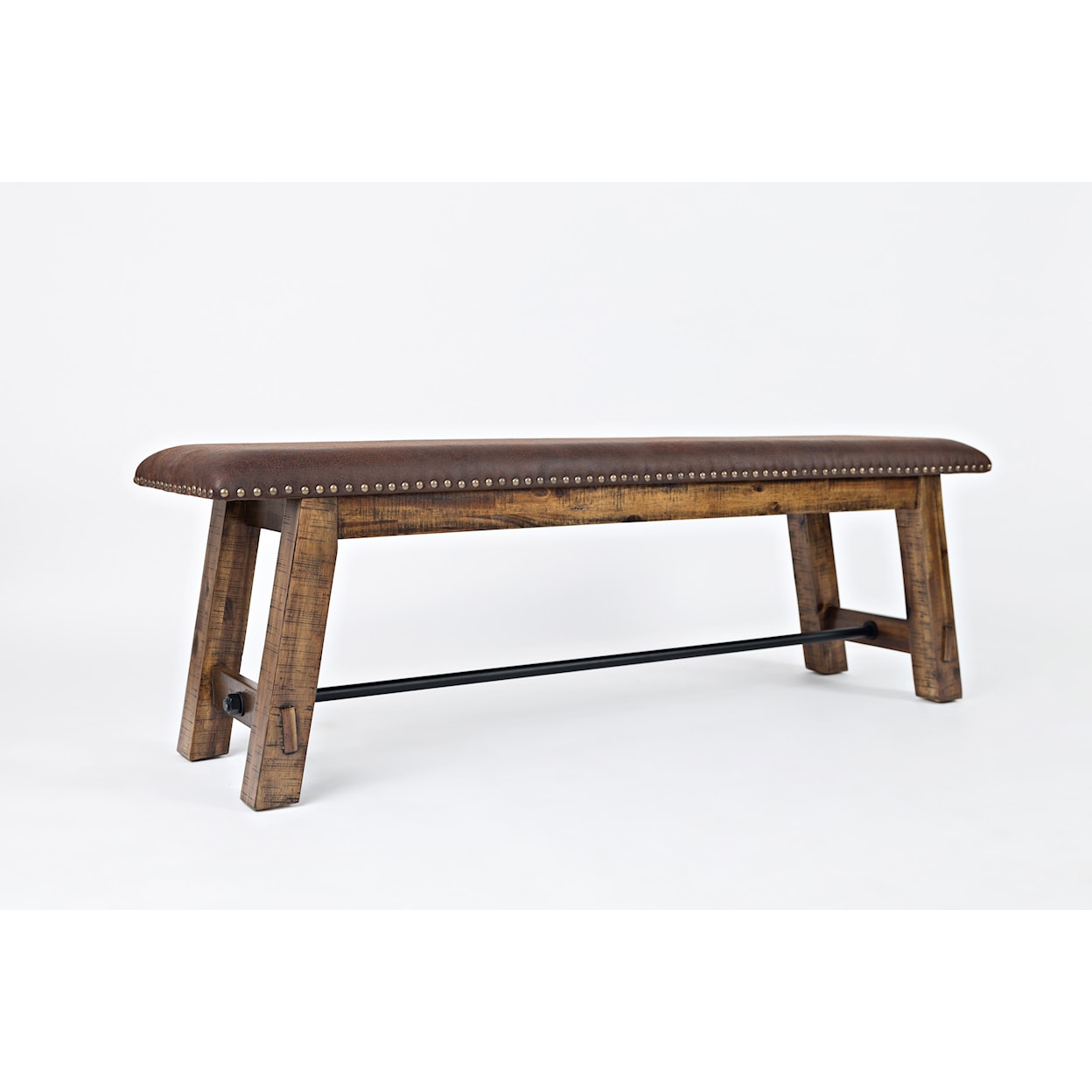 Jofran Cannon Valley Bench with Upholstered Seat