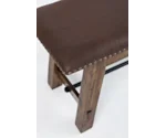 Jofran Cannon Valley Bench with Upholstered Seat