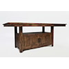 Jofran Cannon Valley High/Low Table with Storage Base