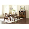 Jofran Cannon Valley Trestle Dining Table and Chair/Bench Set