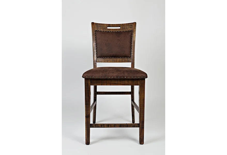 Cannon Valley Upholstered Back Counter Stool by Jofran at Gill Brothers Furniture & Mattress