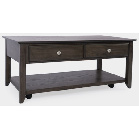 Cocktail Table 4 Drawer Castered