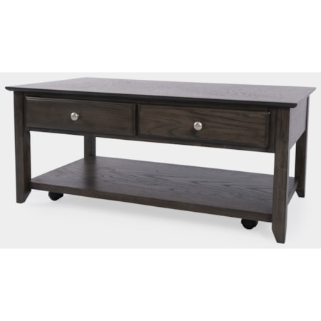 Cocktail Table 4 Drawer Castered
