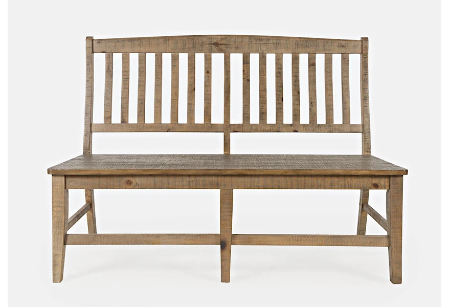 Carlyle Crossing Slatback Dining Bench by Jofran at Gill Brothers Furniture & Mattress
