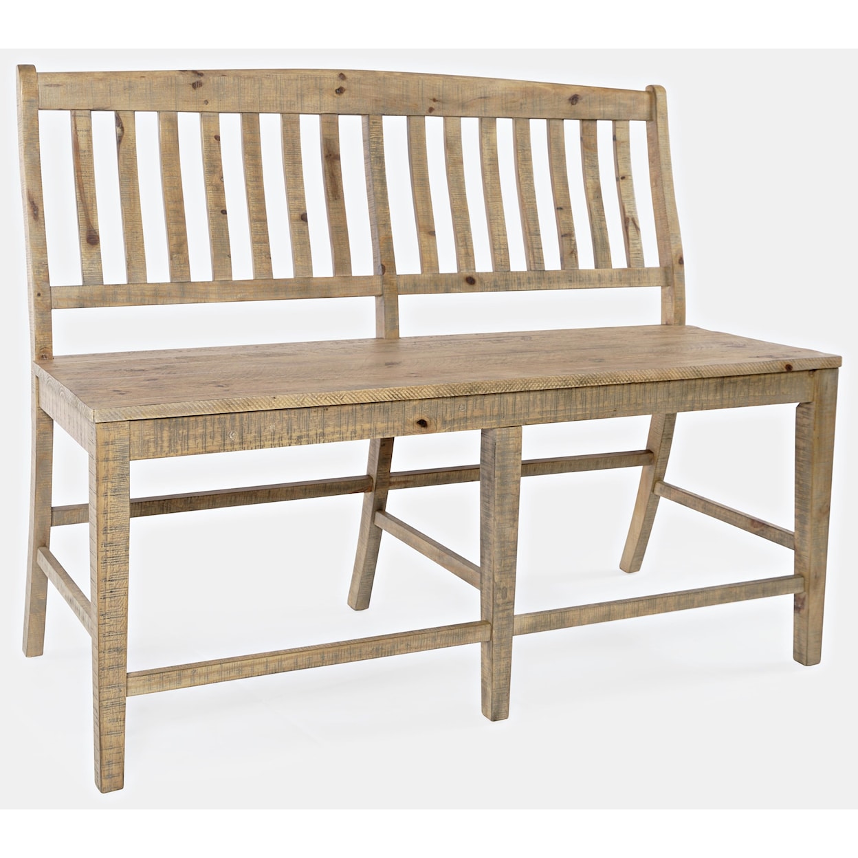 Jofran Carlyle Crossing Slatback Counter Bench