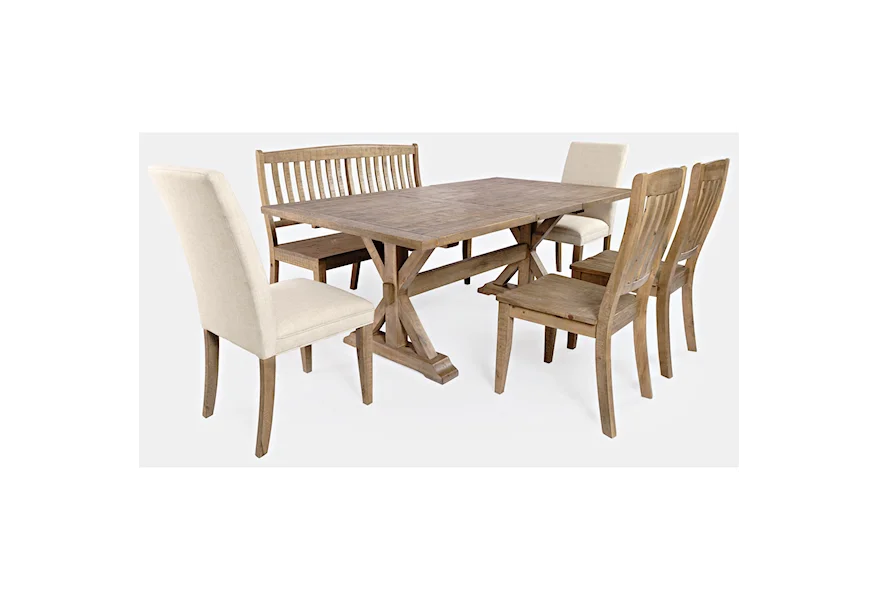 Carlyle Crossing 6-Piece Dining Table and Chair Set by Jofran at Gill Brothers Furniture