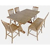 Jofran Carlyle Crossing 6-Piece Counter Table and Chair Set