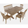 VFM Signature Carlyle Crossing 6-Piece Dining Table and Chair Set