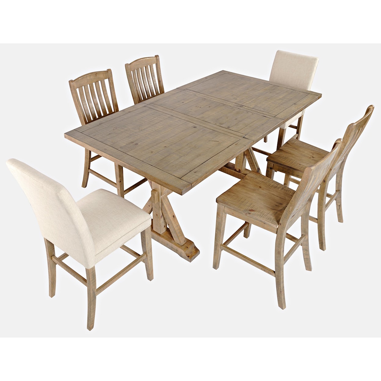 VFM Signature Carlyle Crossing 7-Piece Counter Table and Chair Set