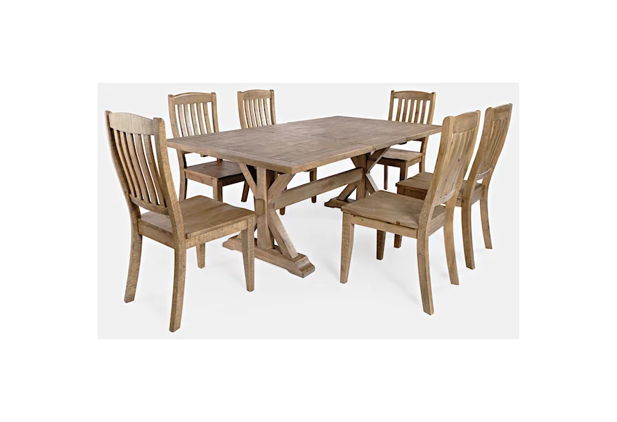 Carlyle Crossing 7-Piece Dining table and Chair Set by Jofran at Pilgrim Furniture City