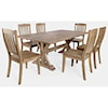 Jofran Carlyle Crossing 7-Piece Dining table and Chair Set