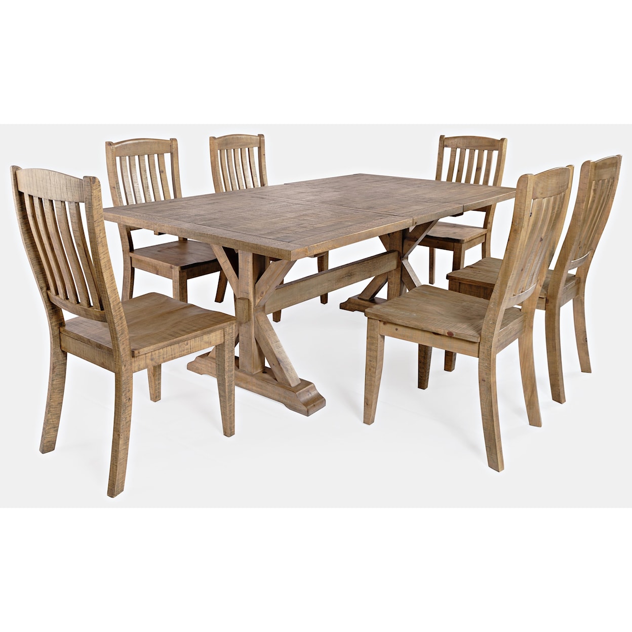 Jofran Carlyle Crossing 7-Piece Dining table and Chair Set