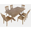 Jofran Carlyle Crossing 7-Piece Dining table and Chair Set