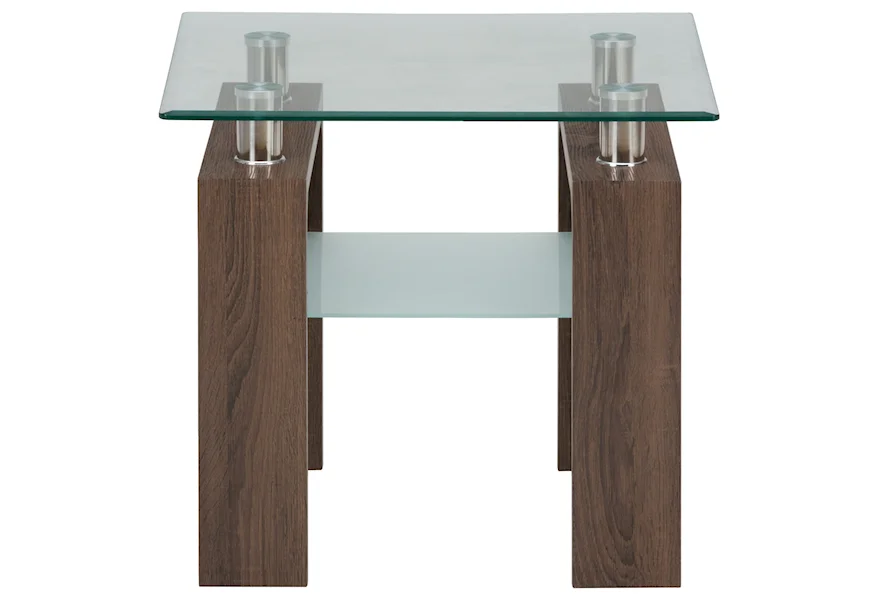 Compass End Table by Jofran at Sam Levitz Furniture