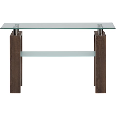 Sofa Table with Glass Top