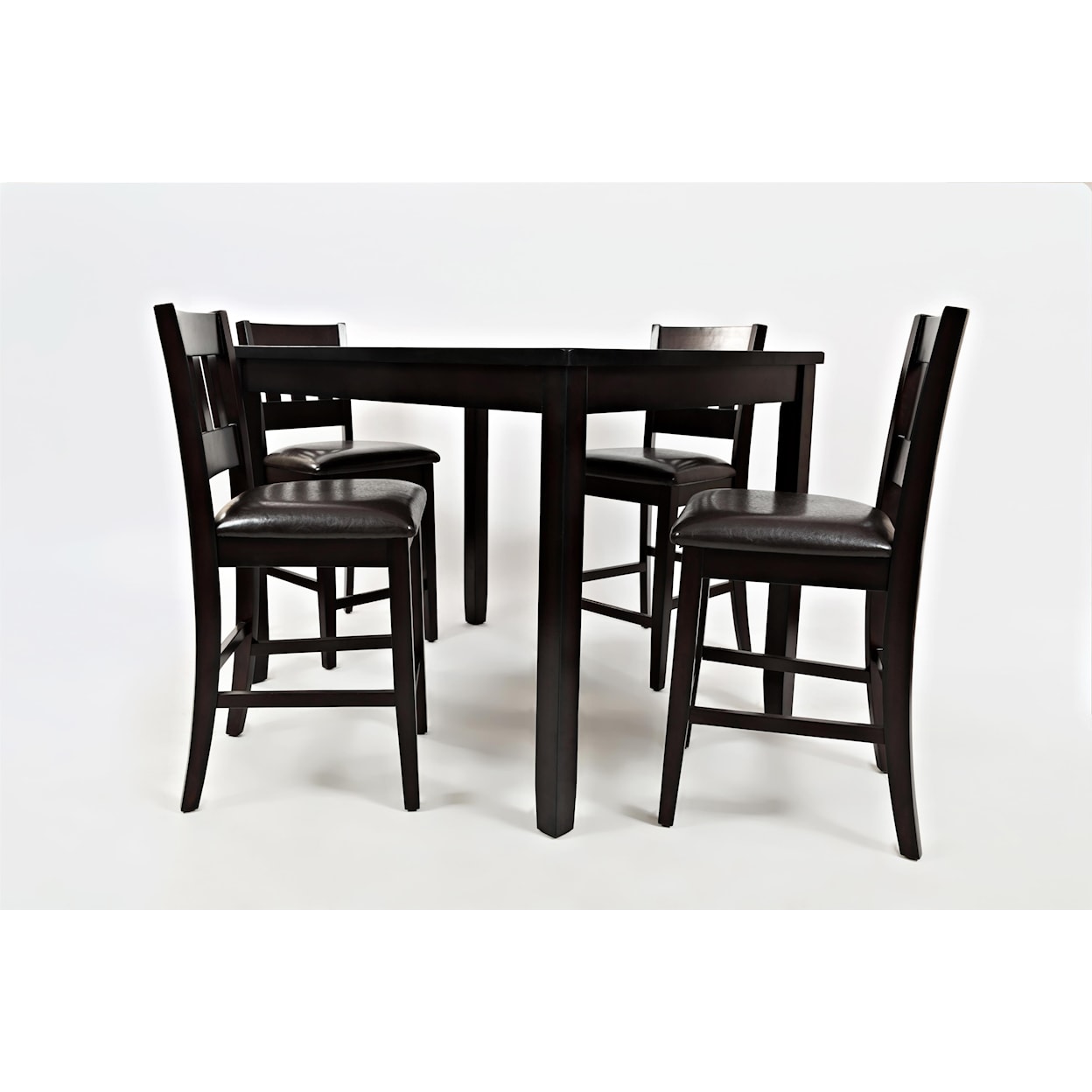 VFM Signature Dark Rustic Prairie Dark Rustic Prairie Counter Height Table Set