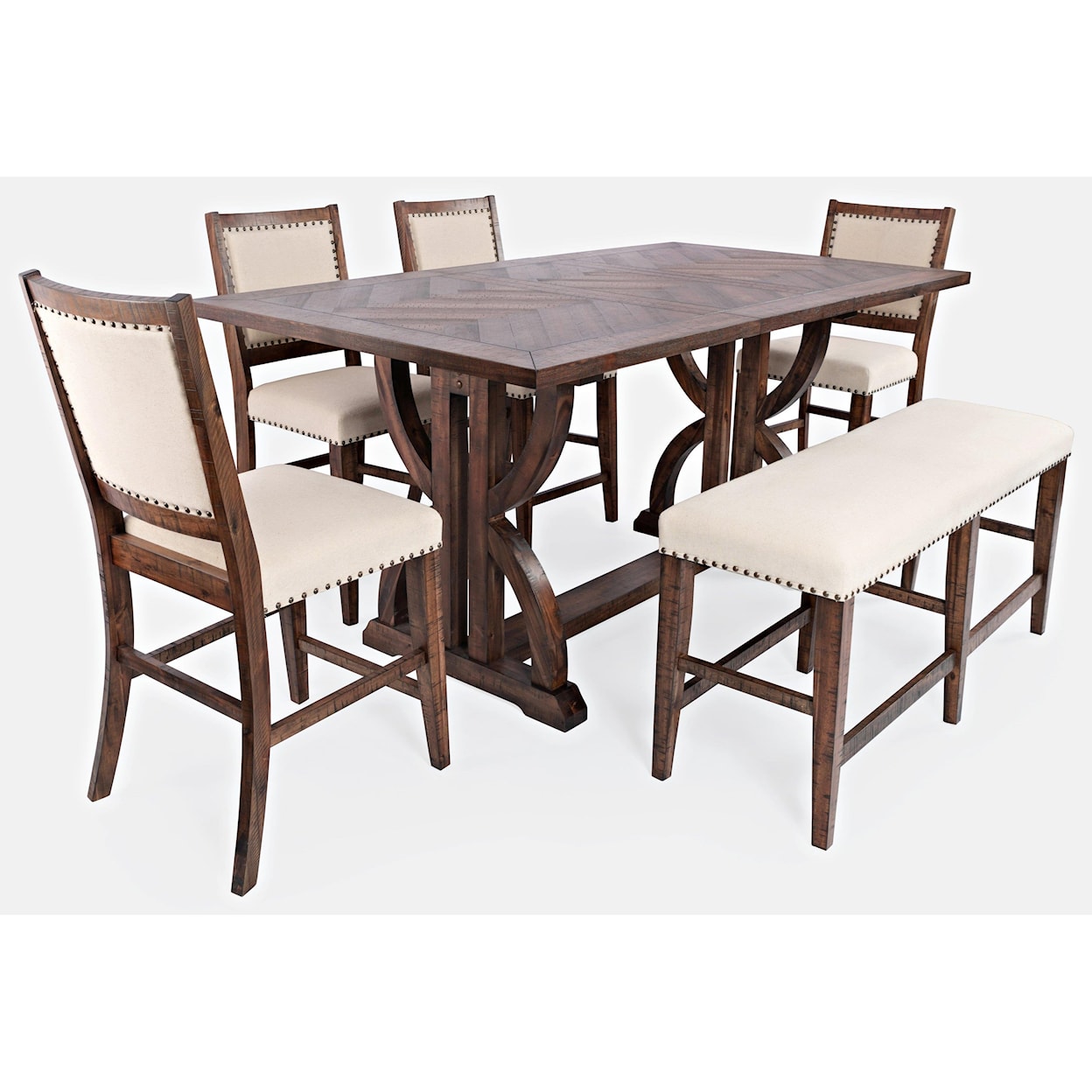VFM Signature Fairview 6-Piece Counter Table and Chair Set