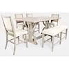 Jofran Fairview 6-Piece Counter Table and Chair Set