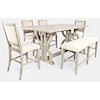 VFM Signature Fairview 6-Piece Counter Table and Chair Set