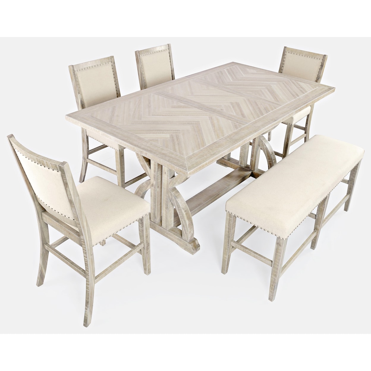 VFM Signature Fairview 6-Piece Counter Table and Chair Set