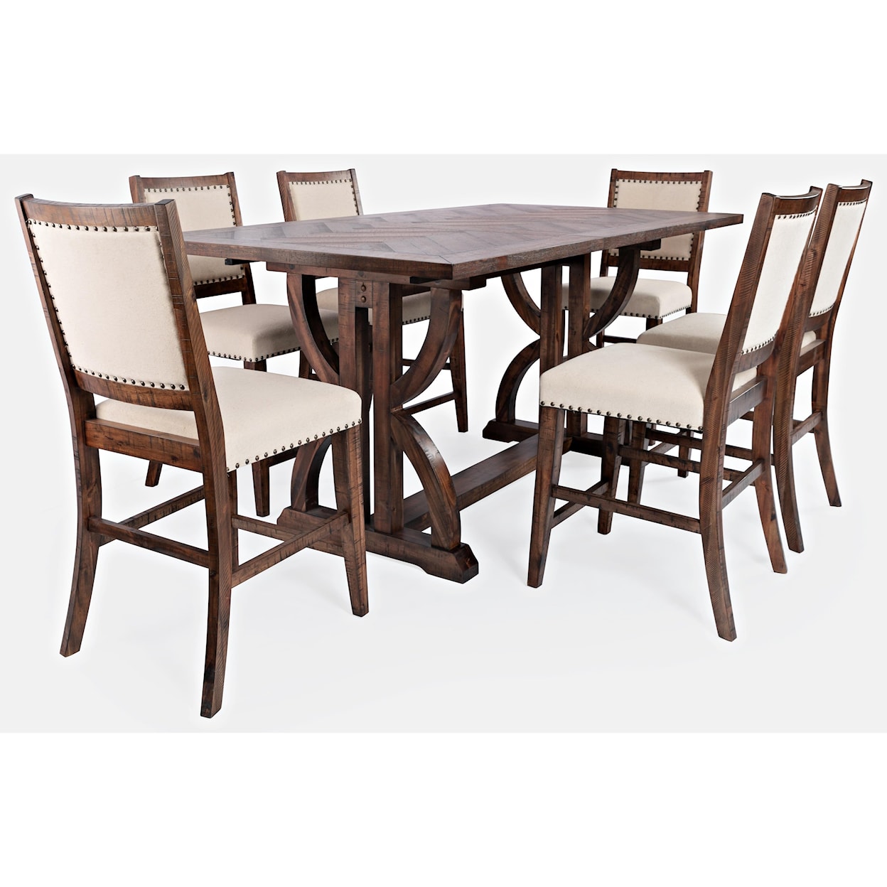 Jofran Fairview 7-Piece Counter Table and Chair Set