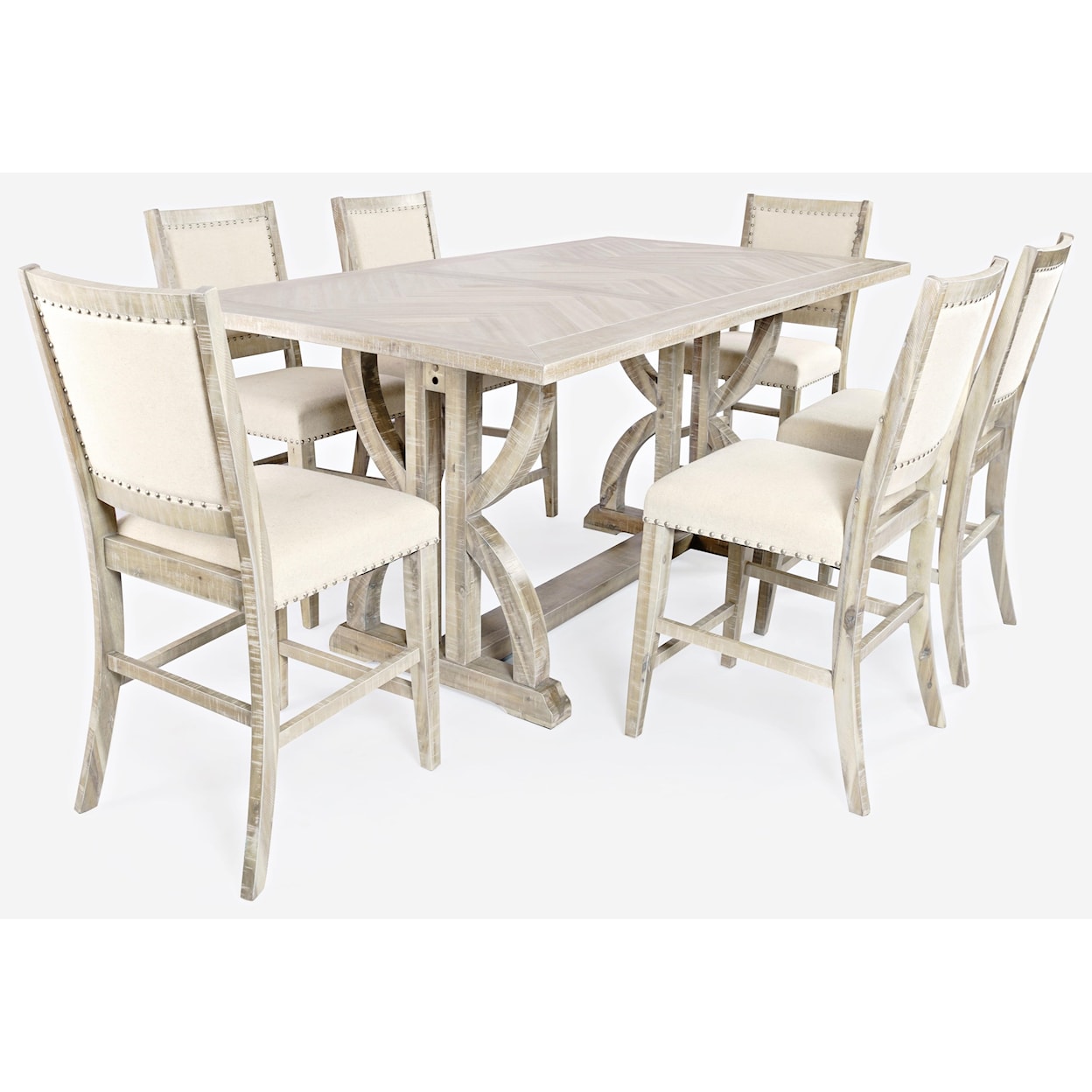 VFM Signature Fairview 7-Piece Counter Table and Chair Set