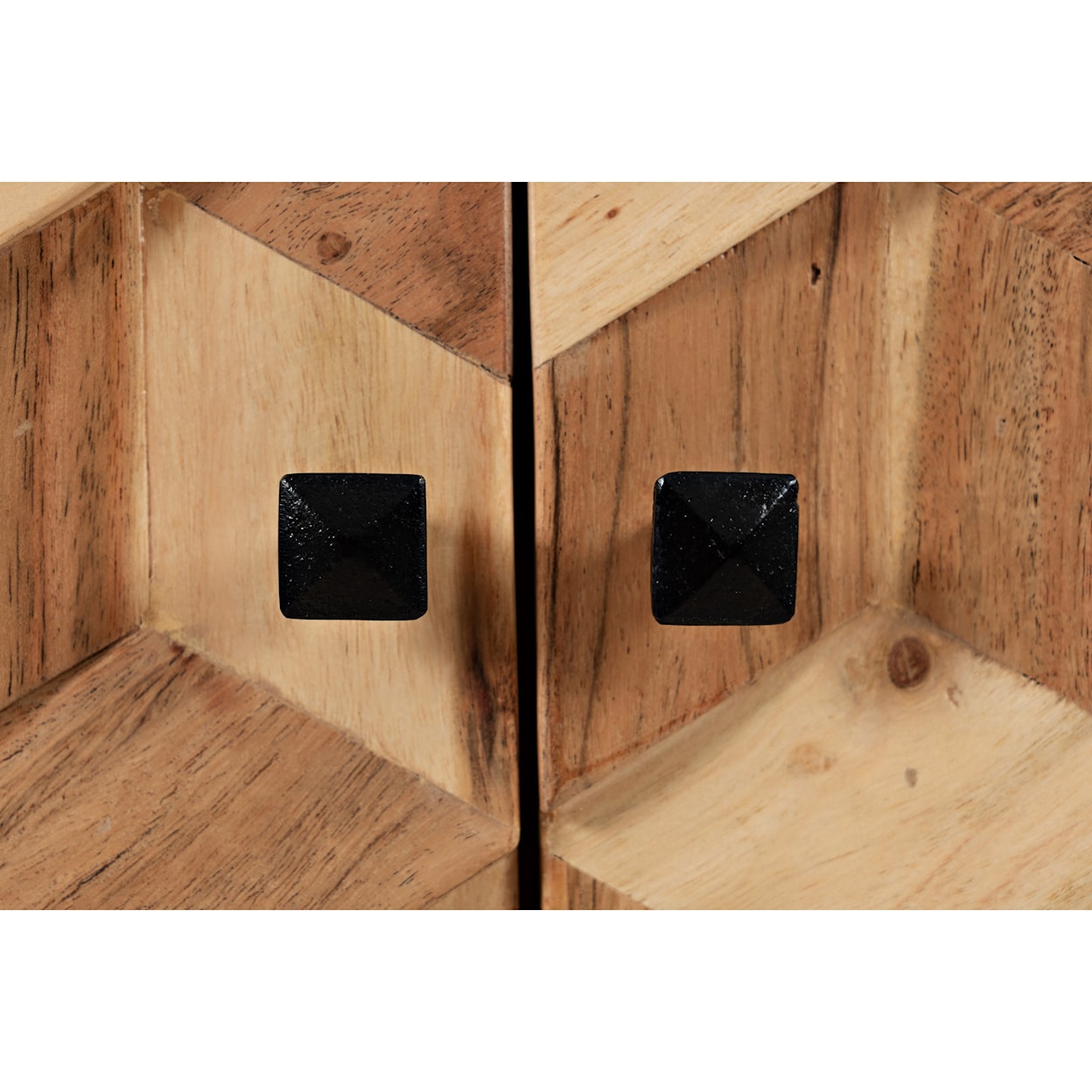 Belfort Essentials Geometrix 3-Door Accent Cabinet