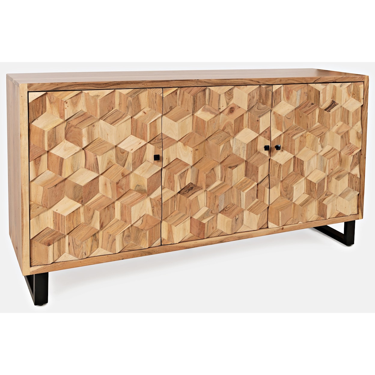 Jofran Geometrix 3-Door Accent Cabinet