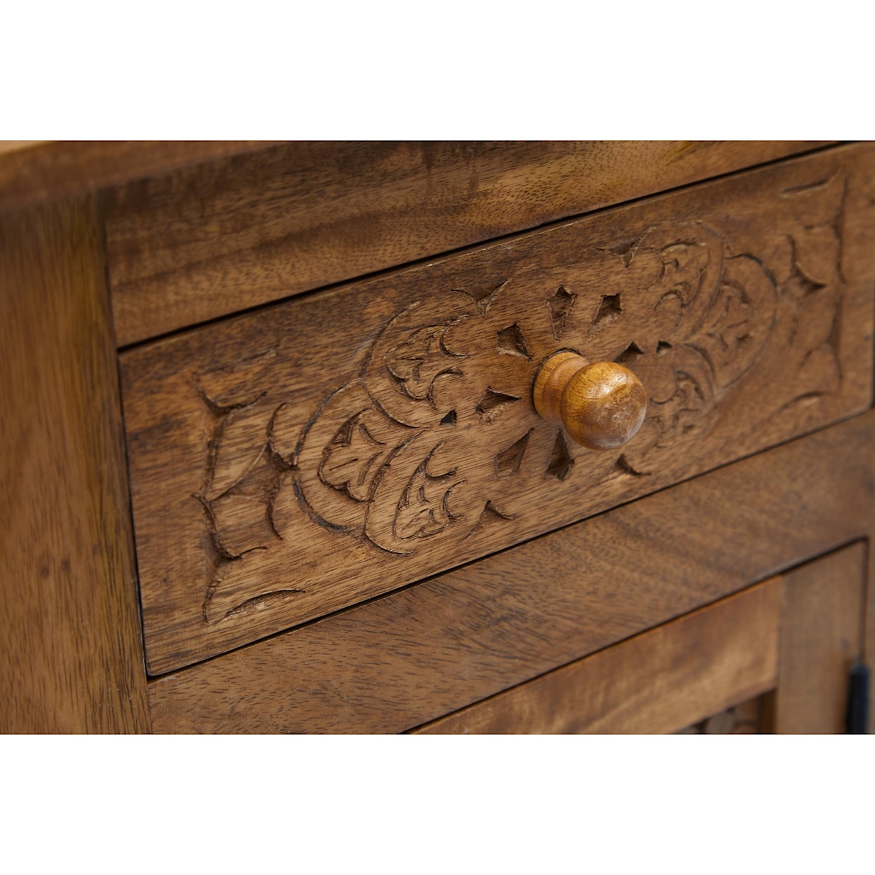 Jofran Global Archive Hand Carved Accent Table