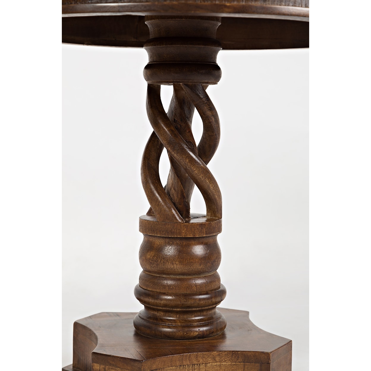 Jofran Morris Home Tilton Hand Carved Pedestal Table