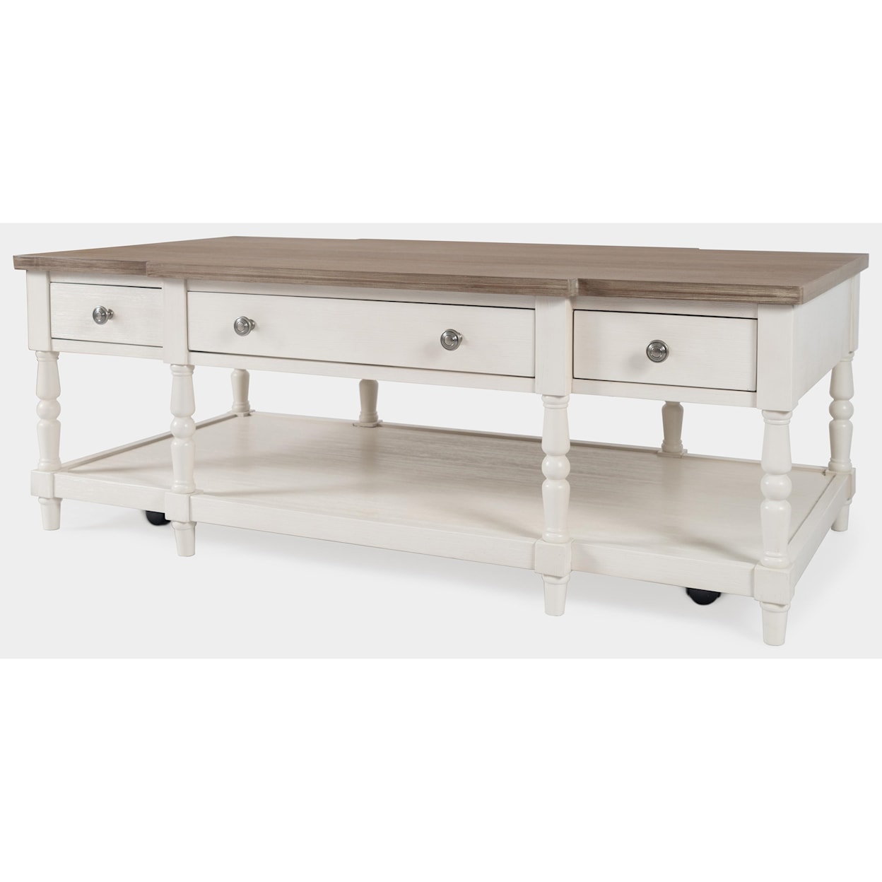 Jofran Grafton Farms 3-Drawer Coffee Table