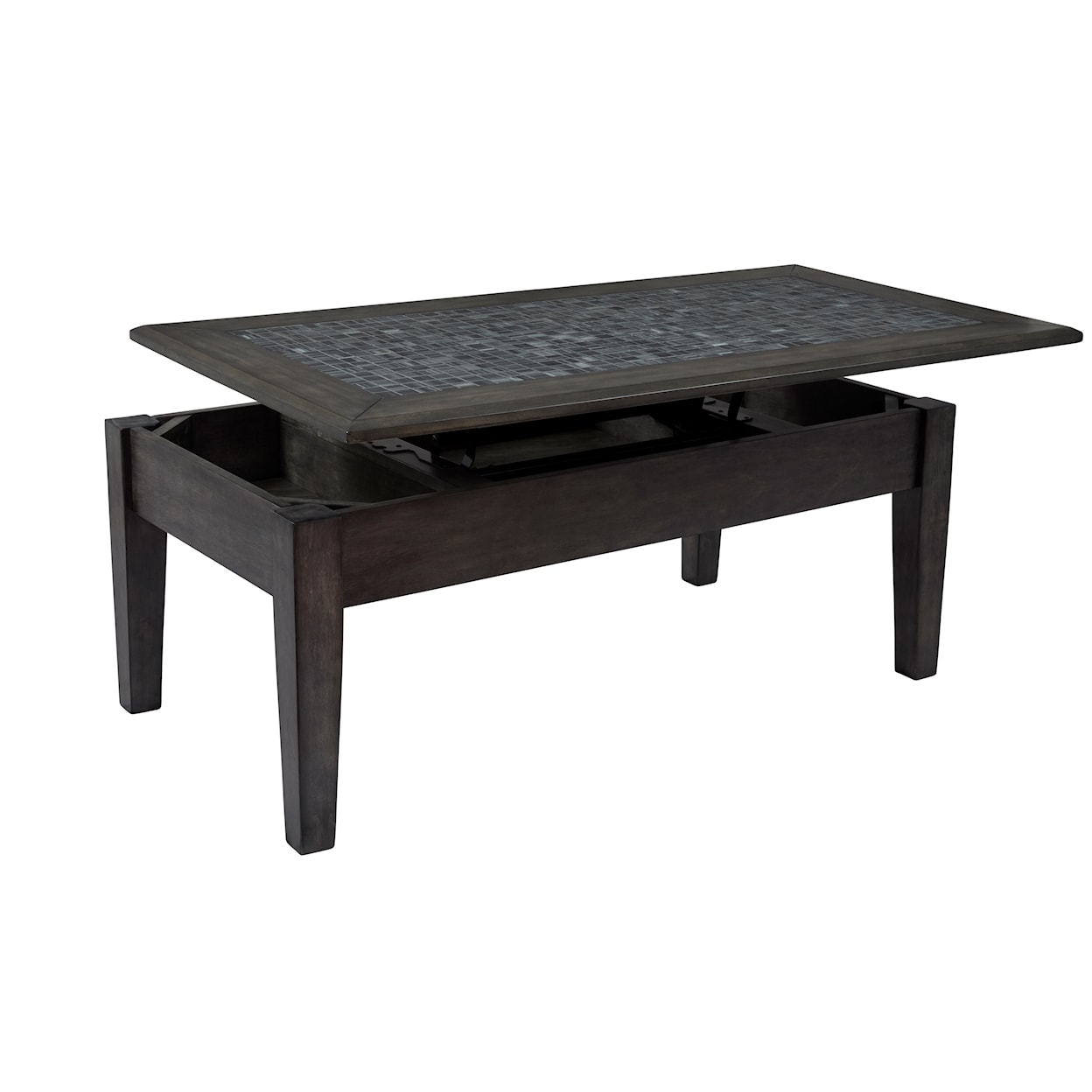 VFM Signature Grey Mosaic Lift Top Cocktail Table