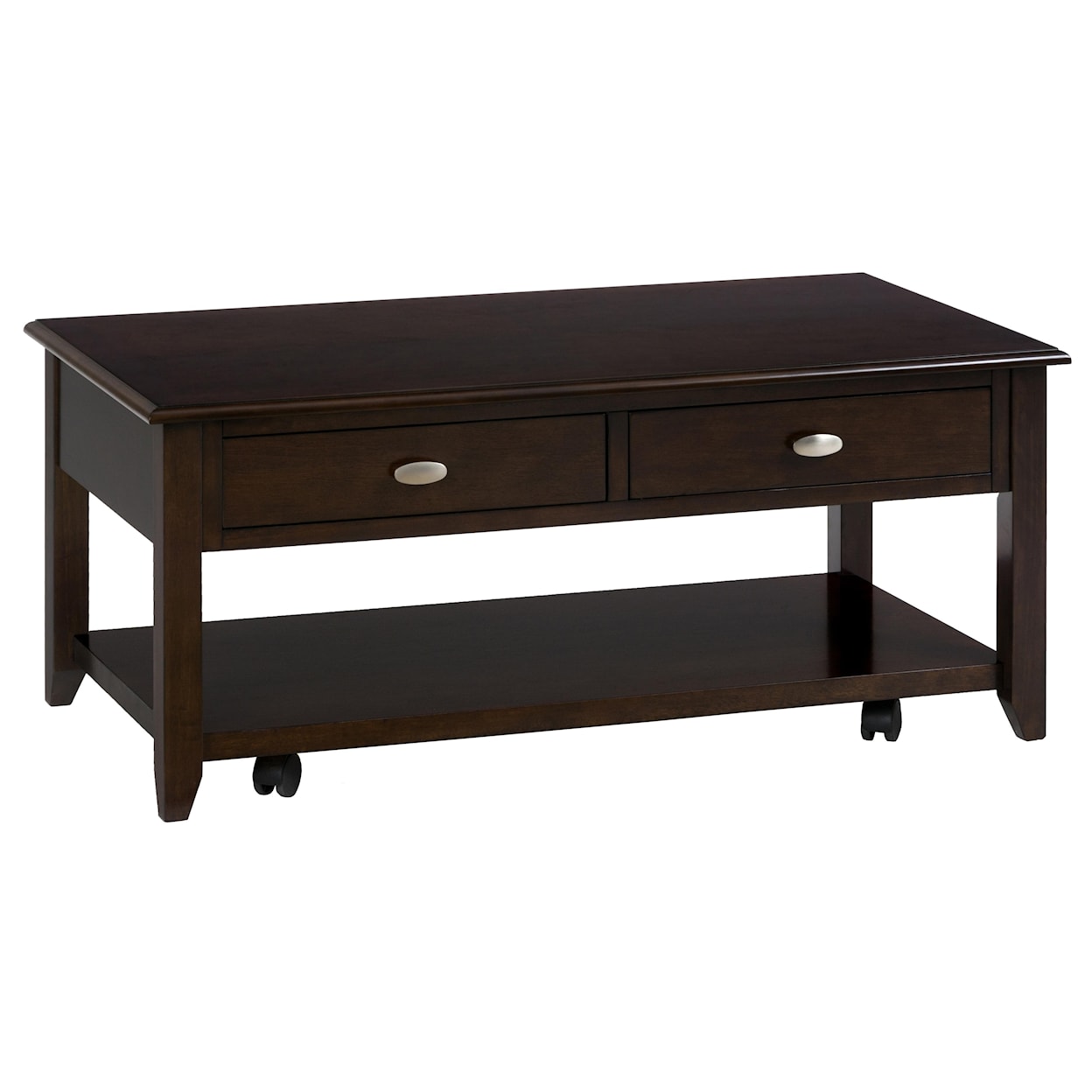 VFM Signature Merlot Castered Cocktail Table