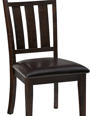 Upholstered Slat back Dining Chair