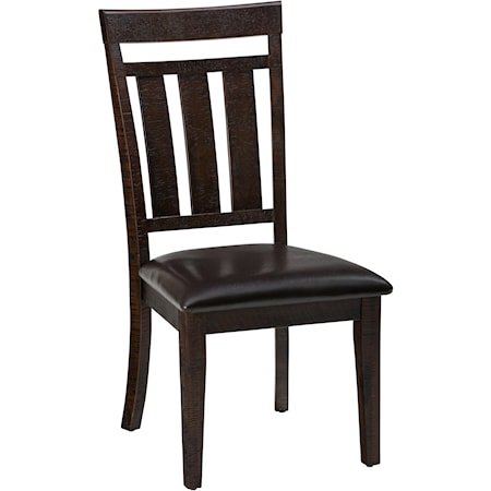 Upholstered Slat back Dining Chair